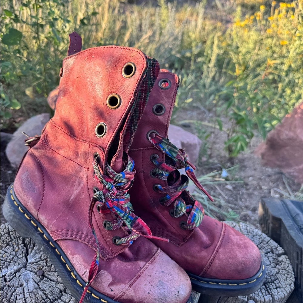 Festive doc martens